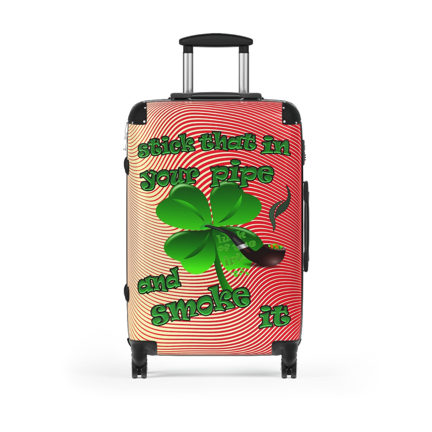 stick that in your pipe and smoke it - Suitcase (yellow-orange wave)