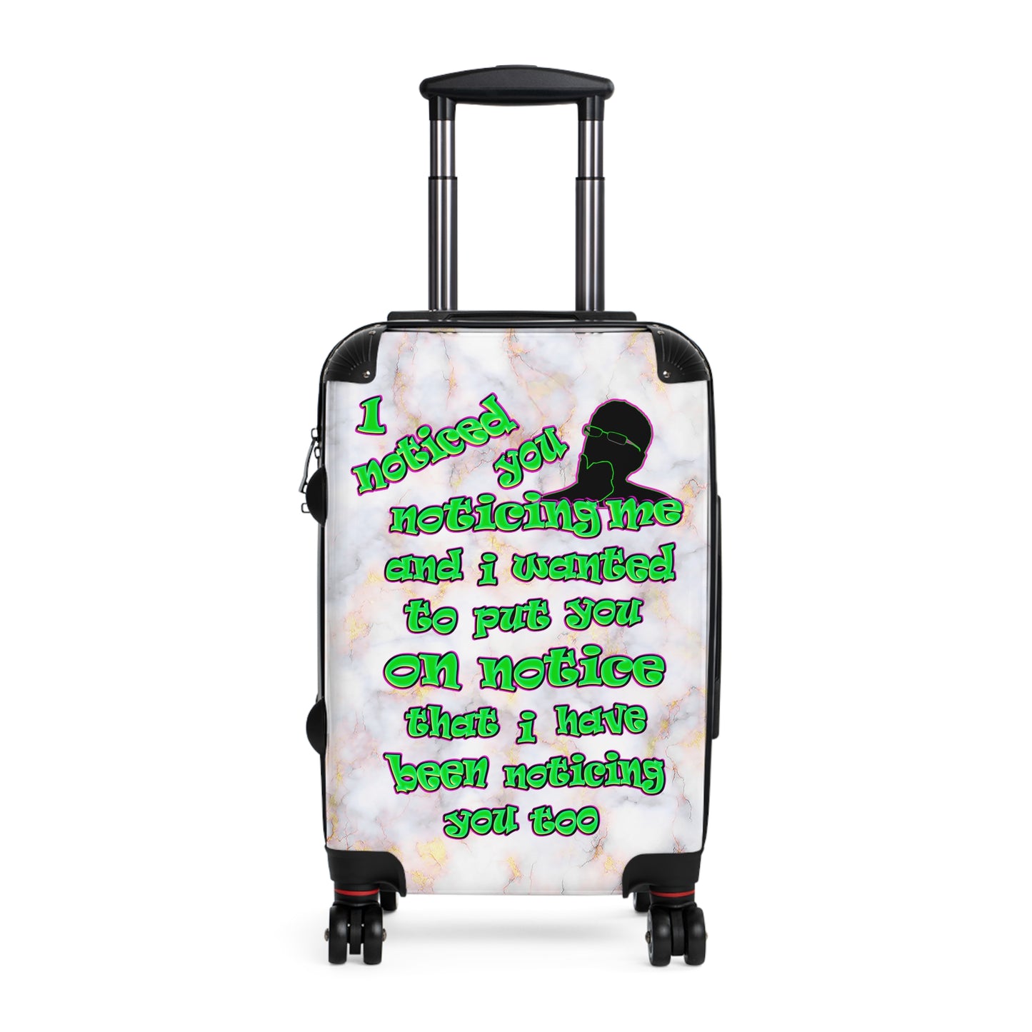 noticed you noticing - Suitcase (white marble)