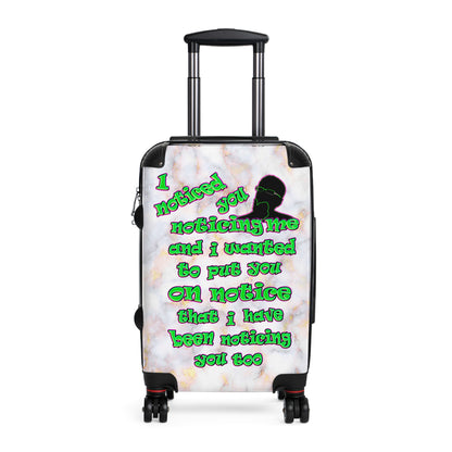 noticed you noticing - Suitcase (white marble)
