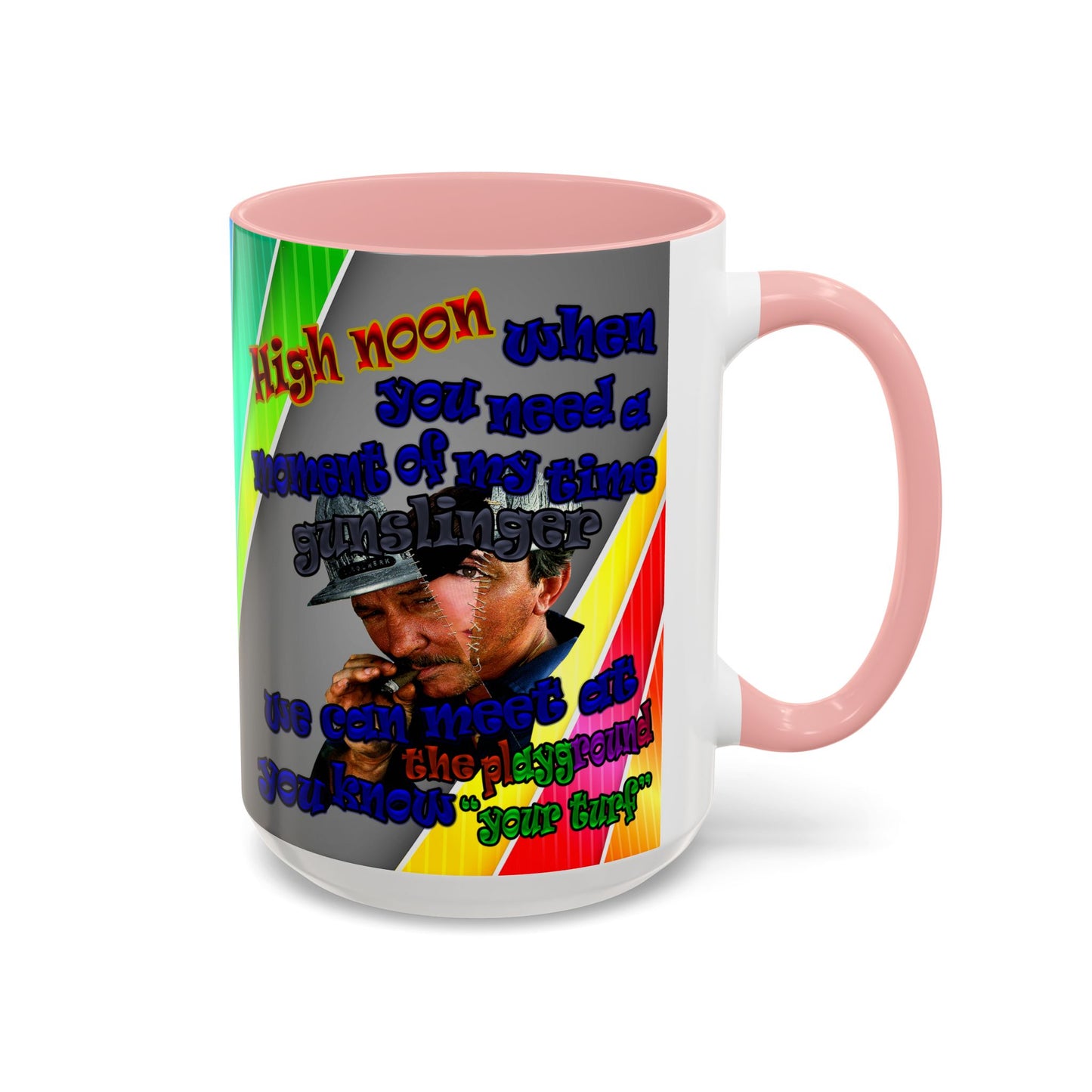 high noon - Accent Mug (rainbow split)