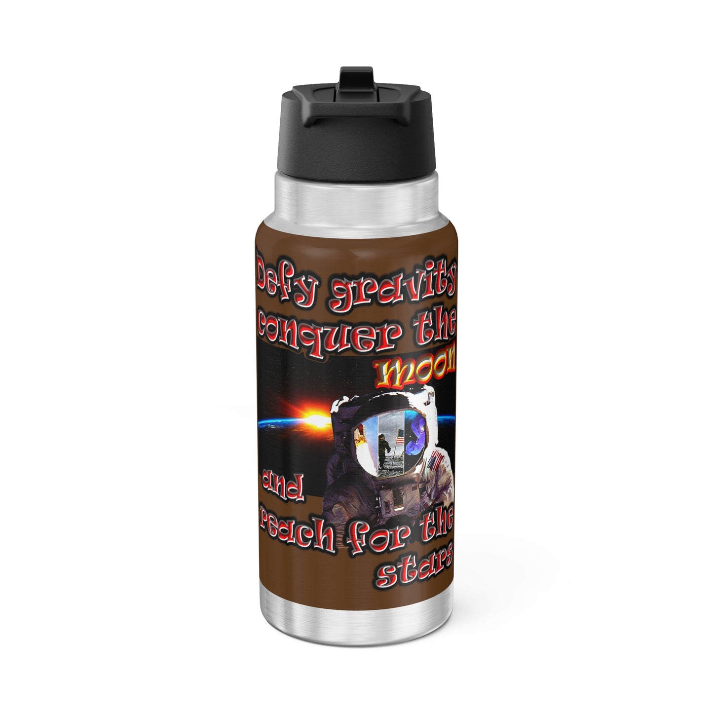defy conquer reach - Gator Tumbler, 32oz (brown)