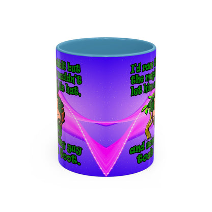 turtle race - Accent Mug (purple-pink wave)
