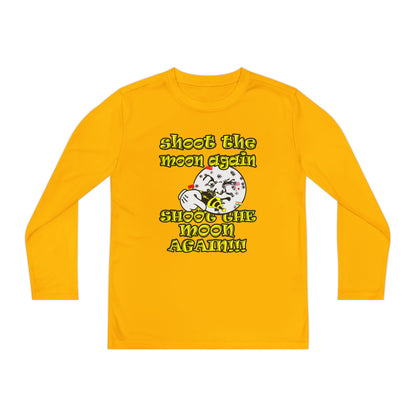 shoot the moon again - Youth Long Sleeve Competitor Tee