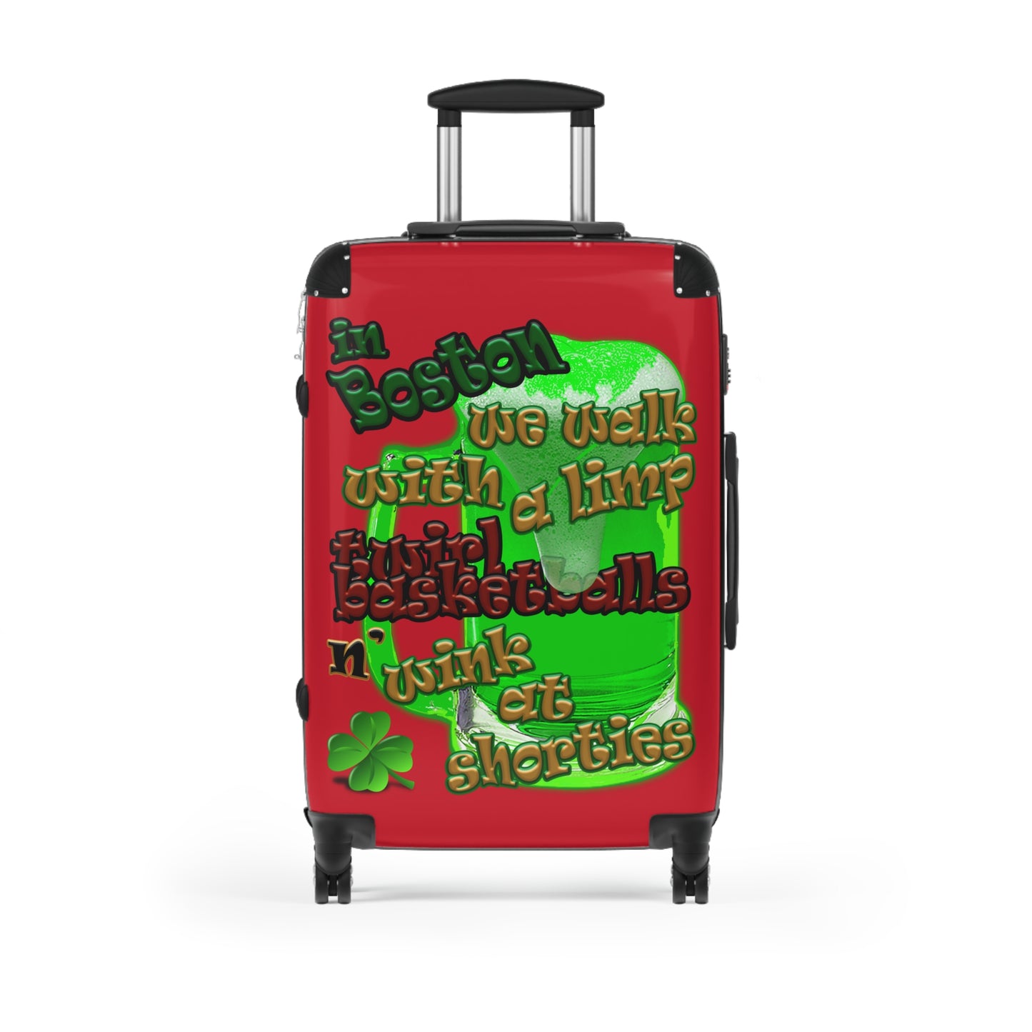 celtics logo - Suitcase (dark red)