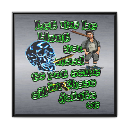 og - framed canvas art (brushed nickel)
