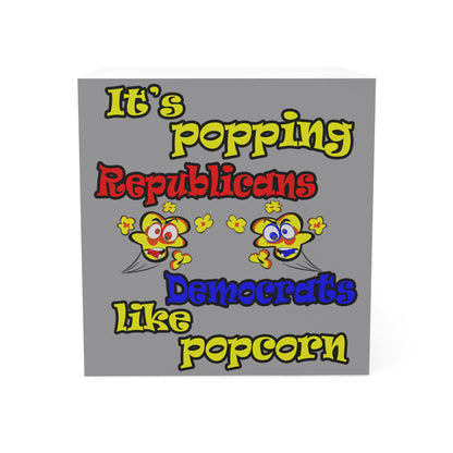 popping like popcorn - note cube (grey)