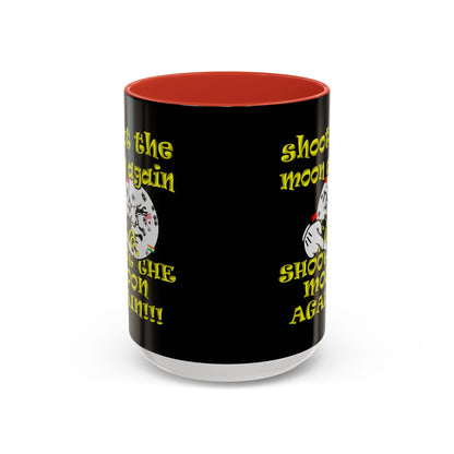 shoot the moon again - Accent Mug (black)