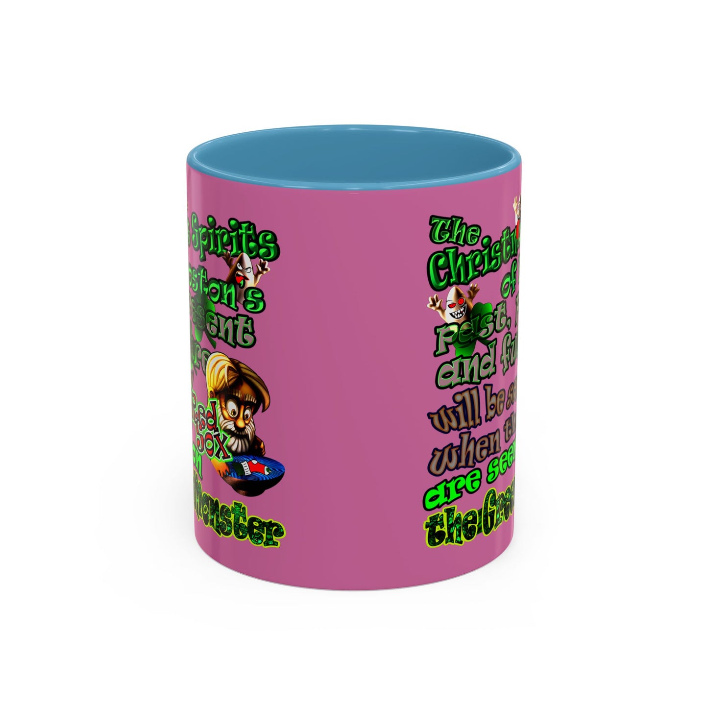 christmas spirits of boston - Accent Mug (light pink)