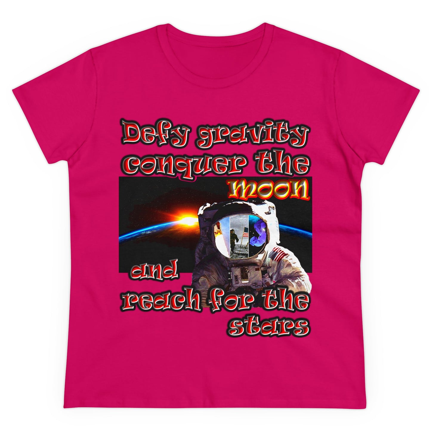 defy conquer reach - Women's Midweight Cotton Tee
