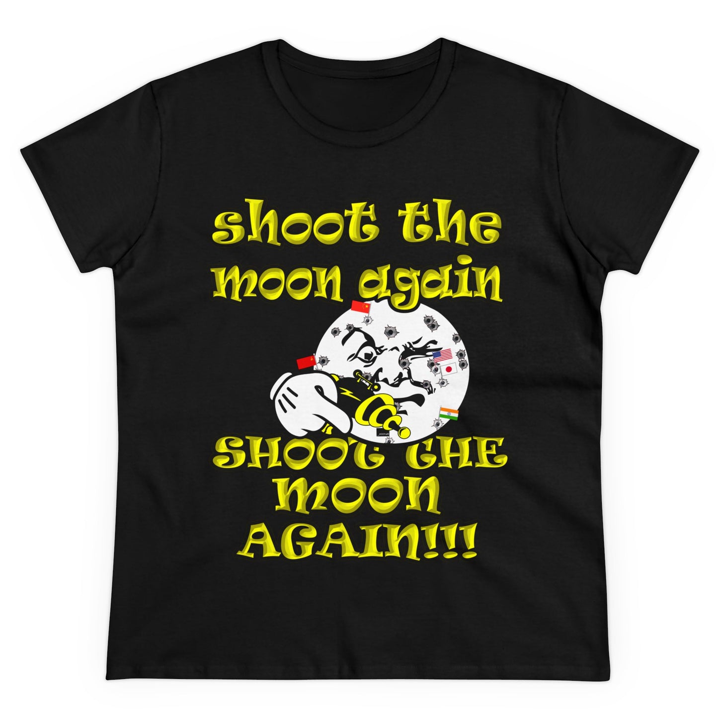 shoot the moon again - Women's Midweight Cotton Tee