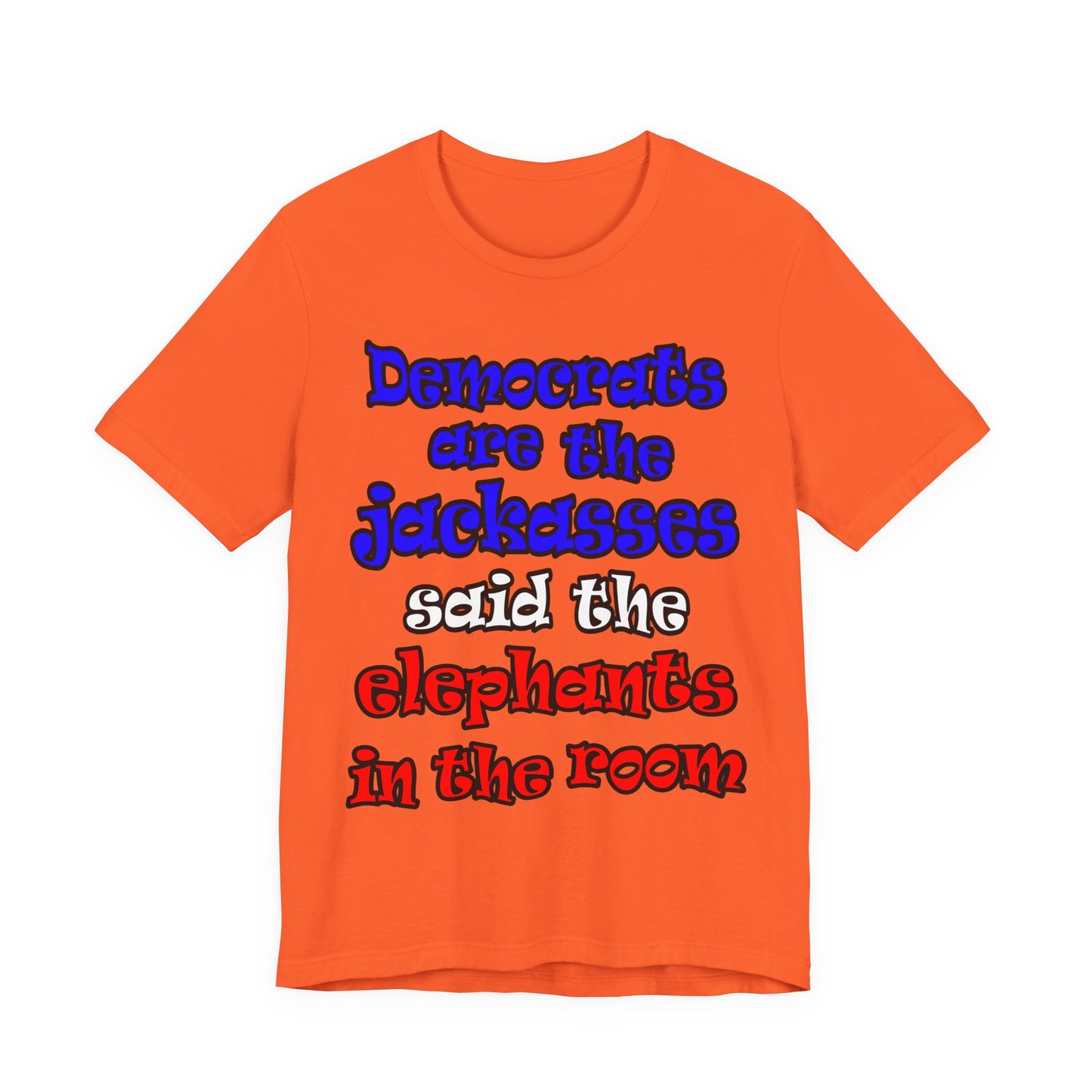 donkeys and elephants - Unisex Jersey Short Sleeve Tee