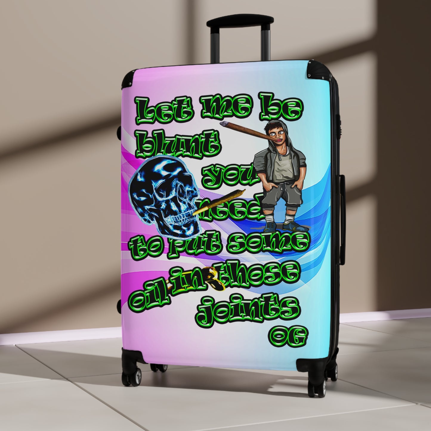 og - Suitcase (light blue-pink wave)