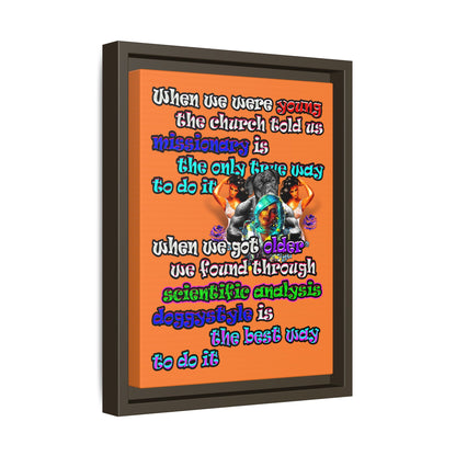 doggystyle - framed canvas art (crusta)