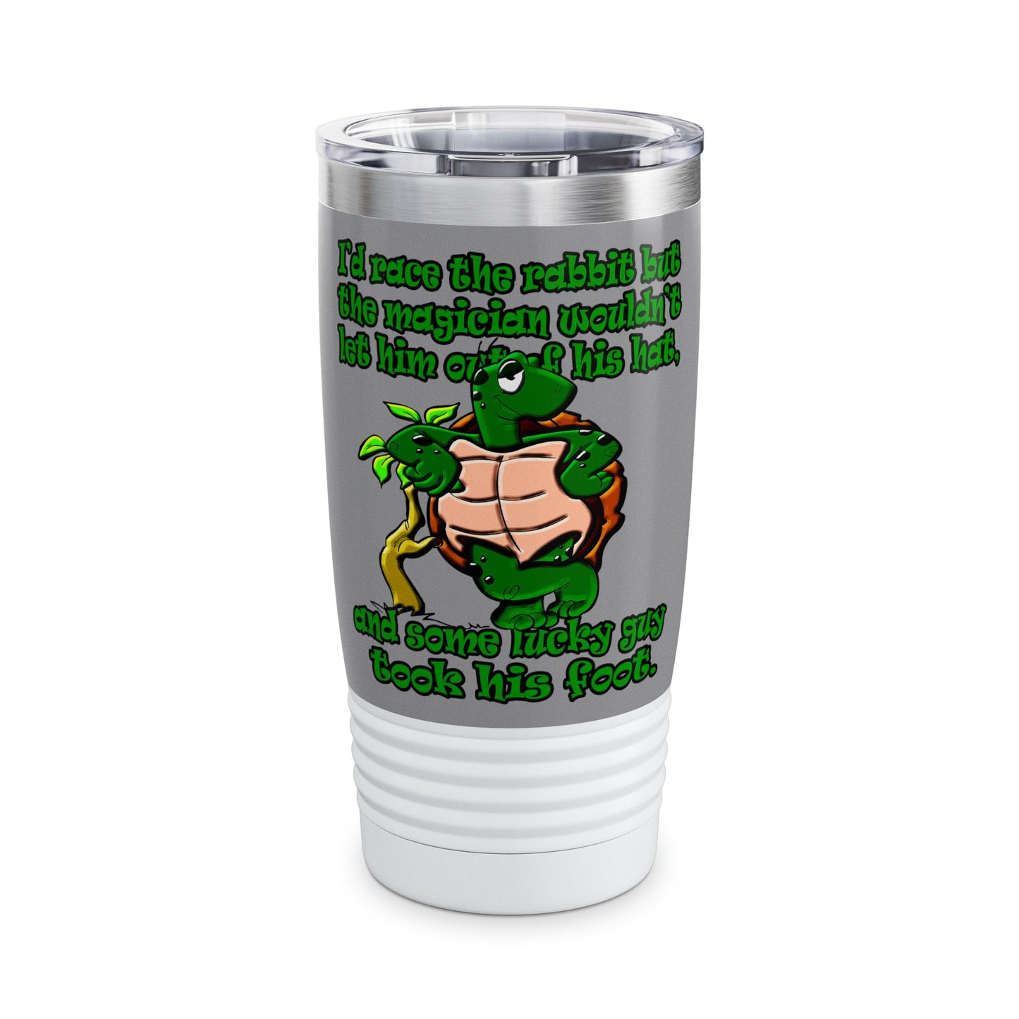turtle race - Ringneck Tumbler, 20oz (grey)