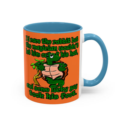 turtle race - Accent Mug (crusta)