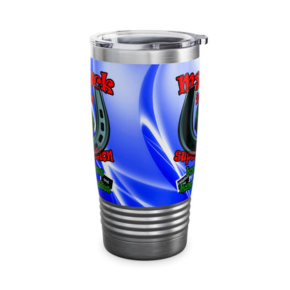 my luck - Ringneck Tumbler, 20oz (blue-white wave)