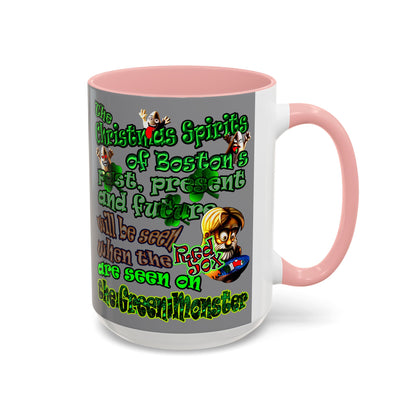 christmas spirits of boston - Accent Mug (grey)