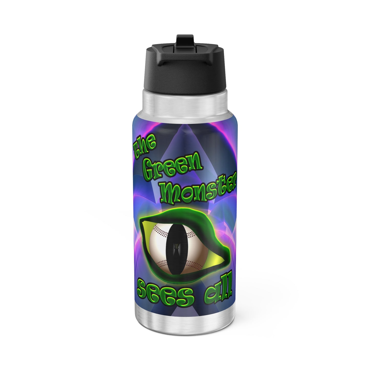 green monster - Gator Tumbler, 32oz  (grey-pink wave)