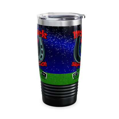 my luck - Ringneck Tumbler, 20oz ('snoops' background)