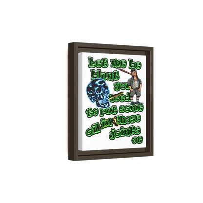 og - framed canvas art (white)
