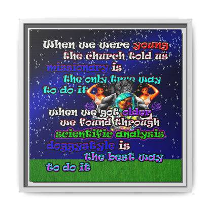 doggystyle - framed canvas art ('snoops' background)
