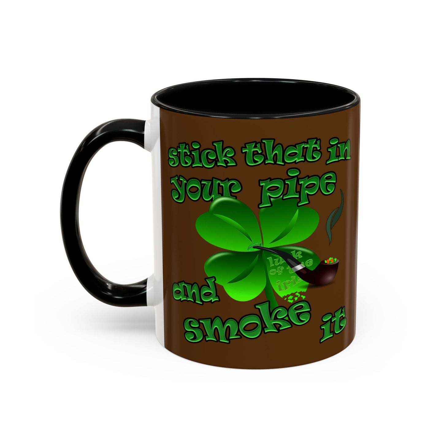 celtics logo - Accent Mug (brown)