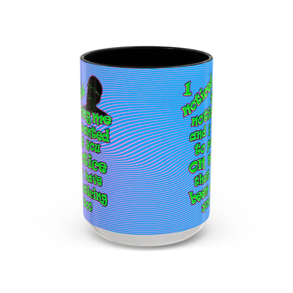 noticed you noticing - Accent Mug (light blue-purple wave)