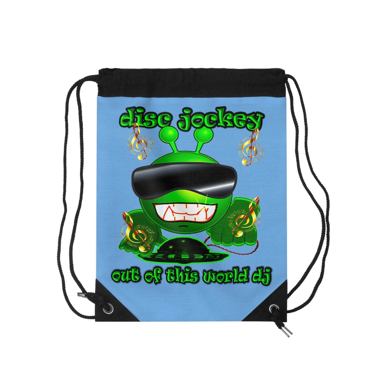 disc jockey - Drawstring Bag (light blue)