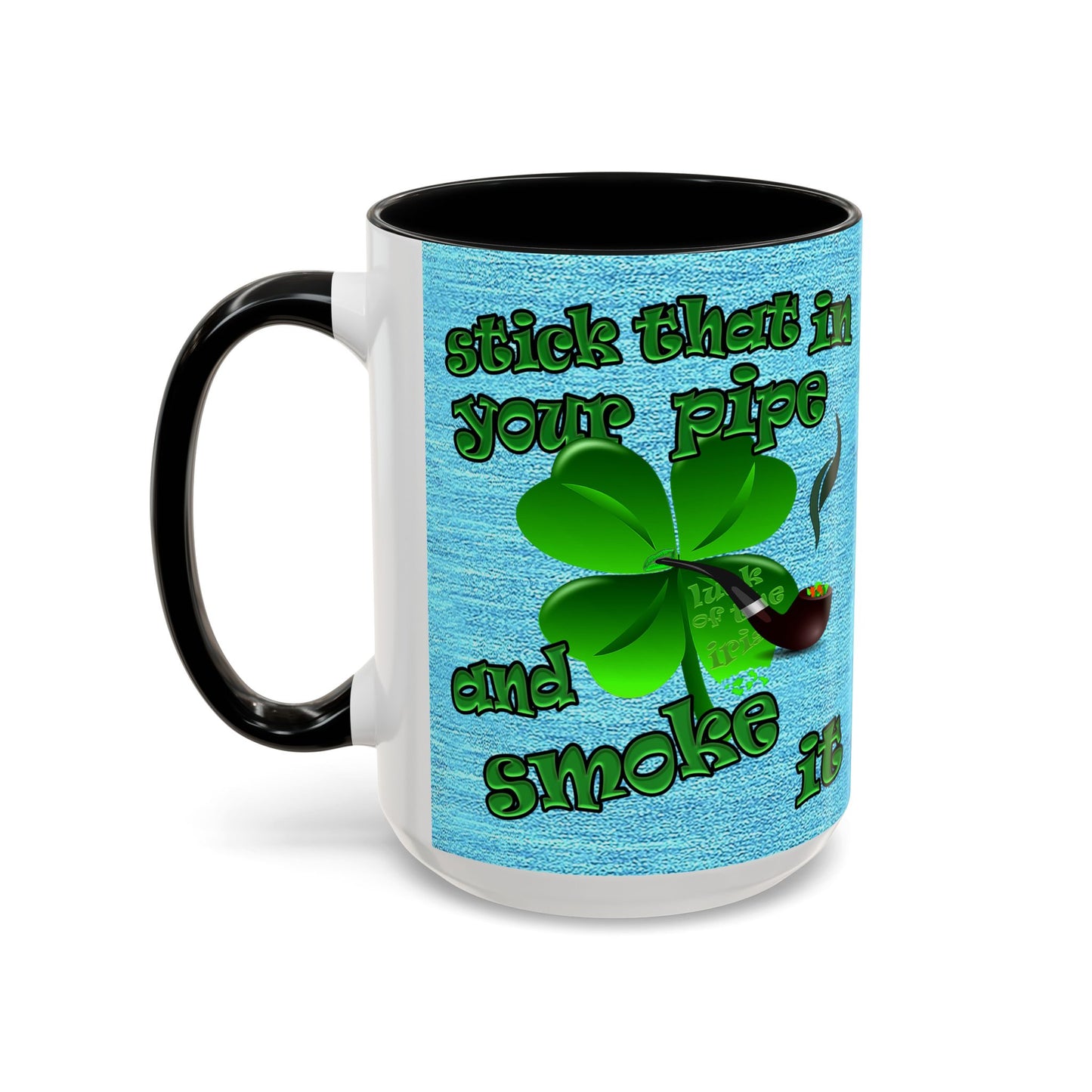 celtics logo - Accent Mug (faded blue)