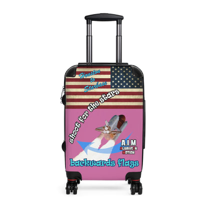 shoot for the stars - Suitcase (light pink)