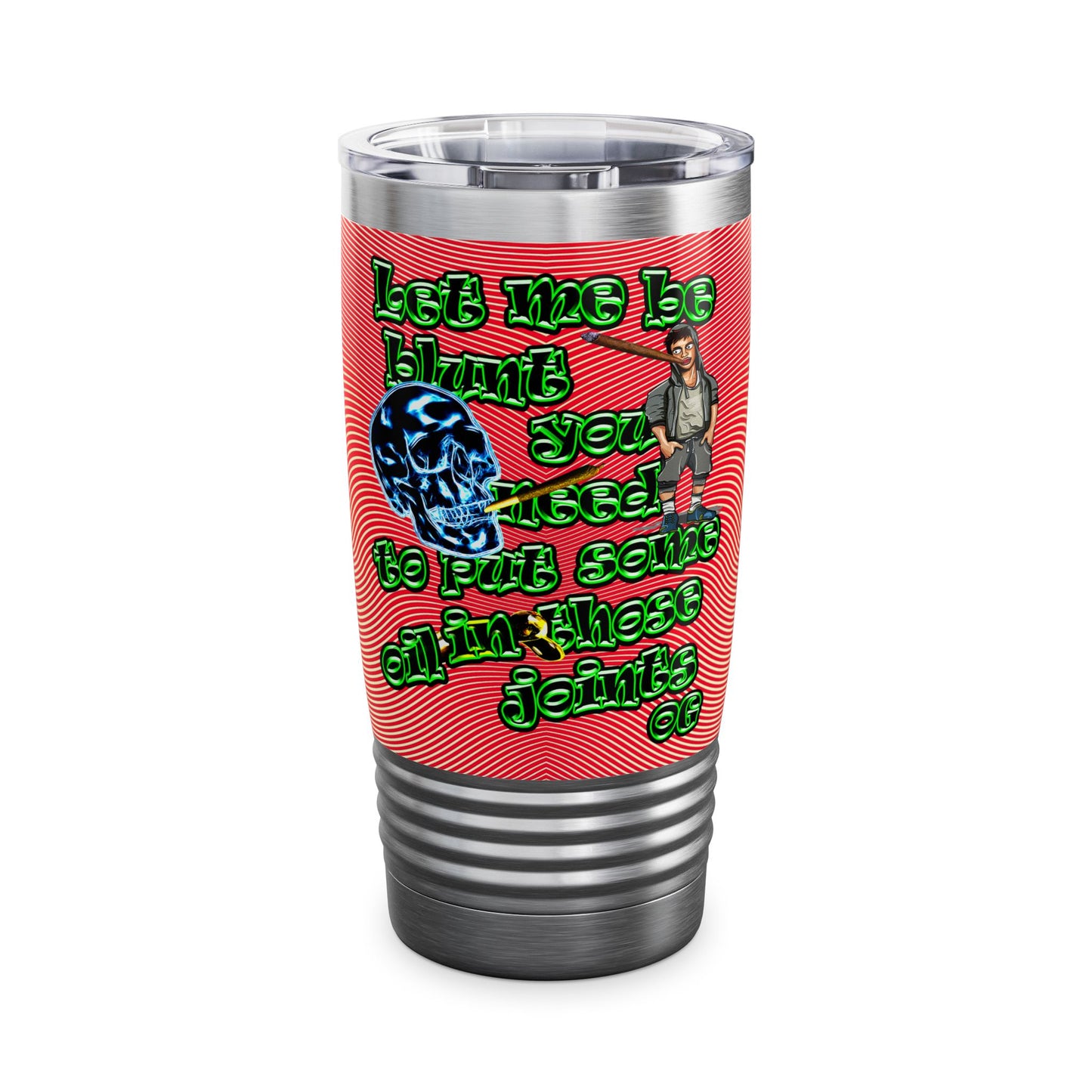 og - Ringneck Tumbler, 20oz (yellow-orange wave)
