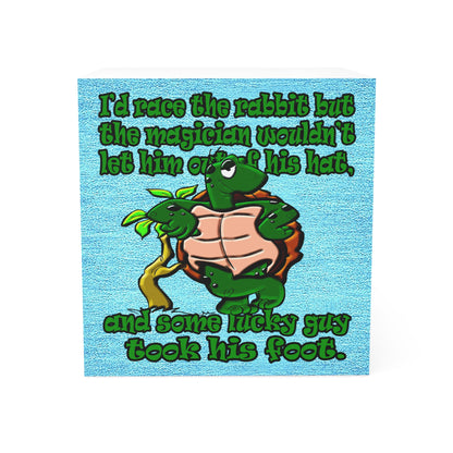 turtle race - note cube (faded blue)