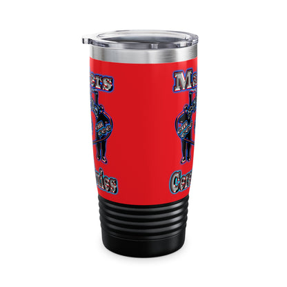em cee squared - Ringneck Tumbler, 20oz (red)