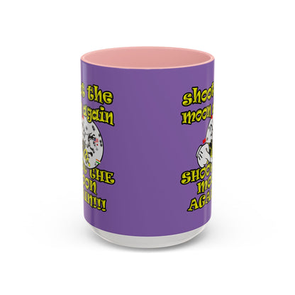 shoot the moon again - Accent Mug (light purple)