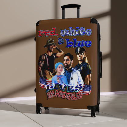 rw&b lives matter - Suitcase (brown)