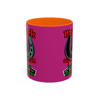 my luck - Accent Mug (pink)