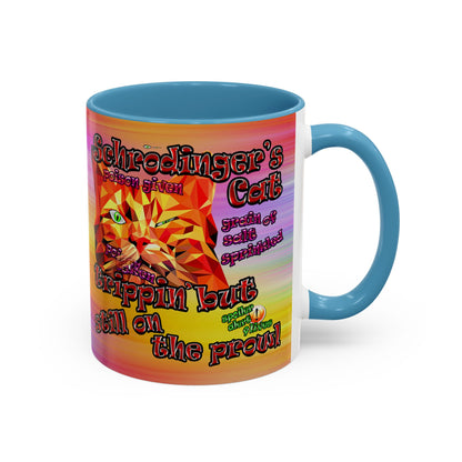 schrodinger's cat - Accent Mug (color blur)
