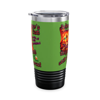 schrodinger's cat - Ringneck Tumbler, 20oz (green)