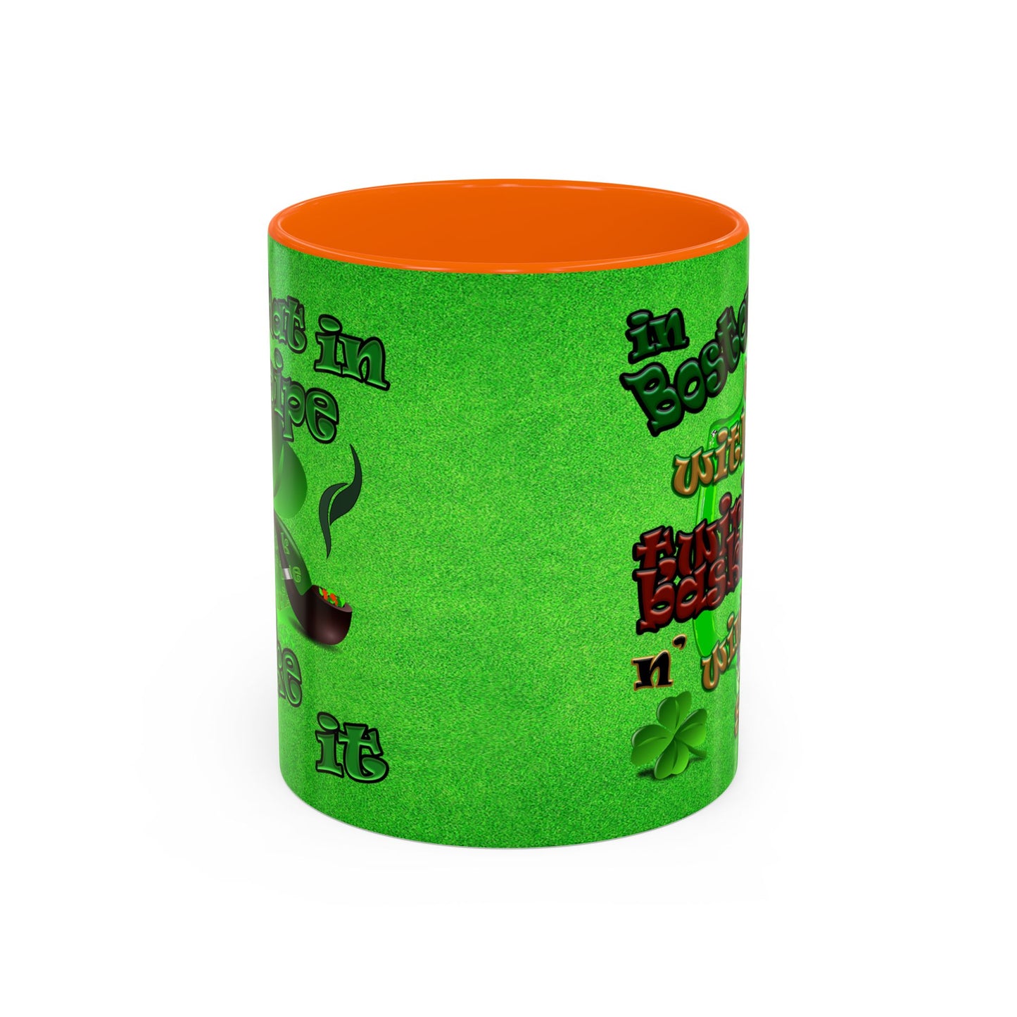 celtics logo - Accent Mug (green turf)
