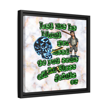 og - framed canvas art (white marble)