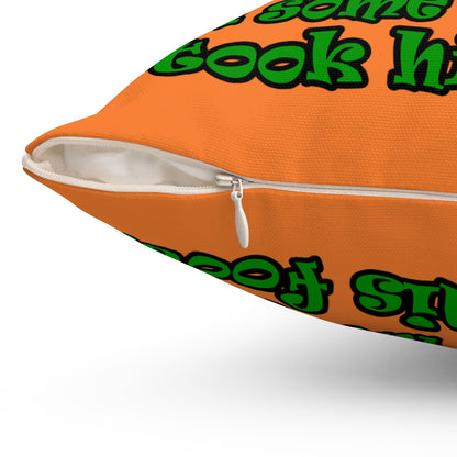 turtle race - Spun Polyester Square Pillow - (crusta)