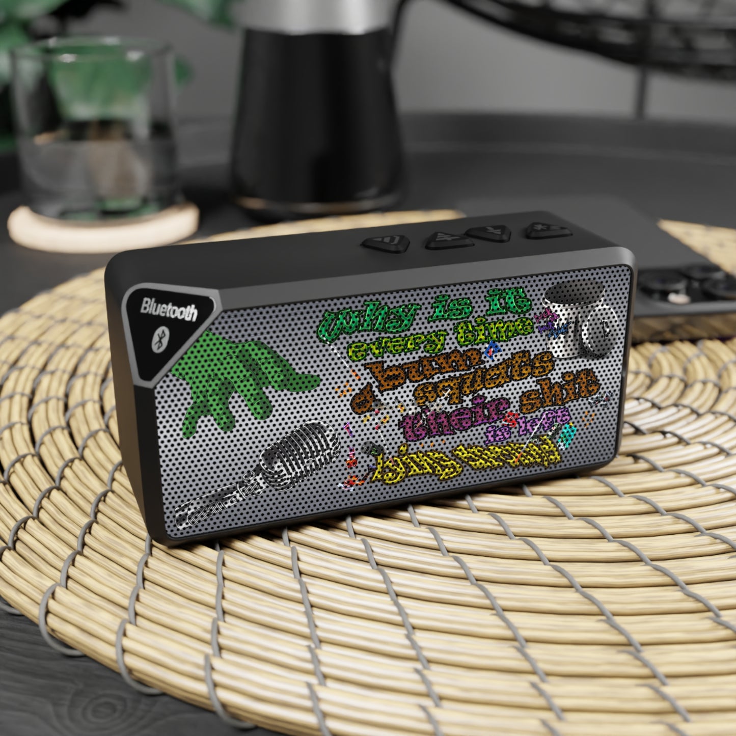 the bum's shit - Jabba Bluetooth Speaker (brushed nickel)