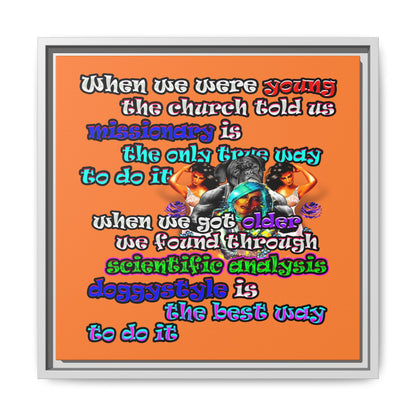 doggystyle - framed canvas art (crusta)