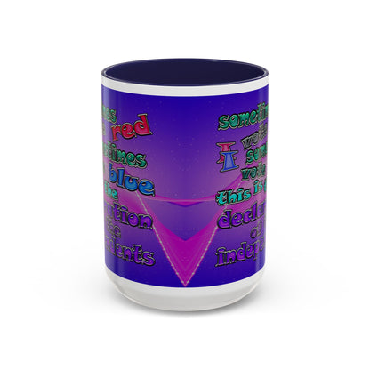 declaration of the independents - Accent Mug (purple-pink wave)