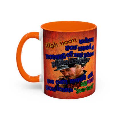 high noon - Accent Mug (burnt orange)