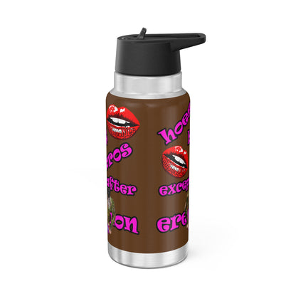 hoes b4 bros - Gator Tumbler, 32oz (brown)