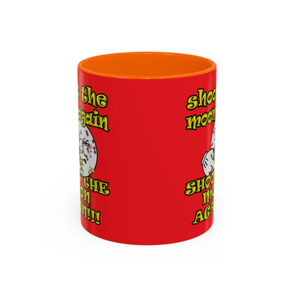 shoot the moon again - Accent Mug (red)