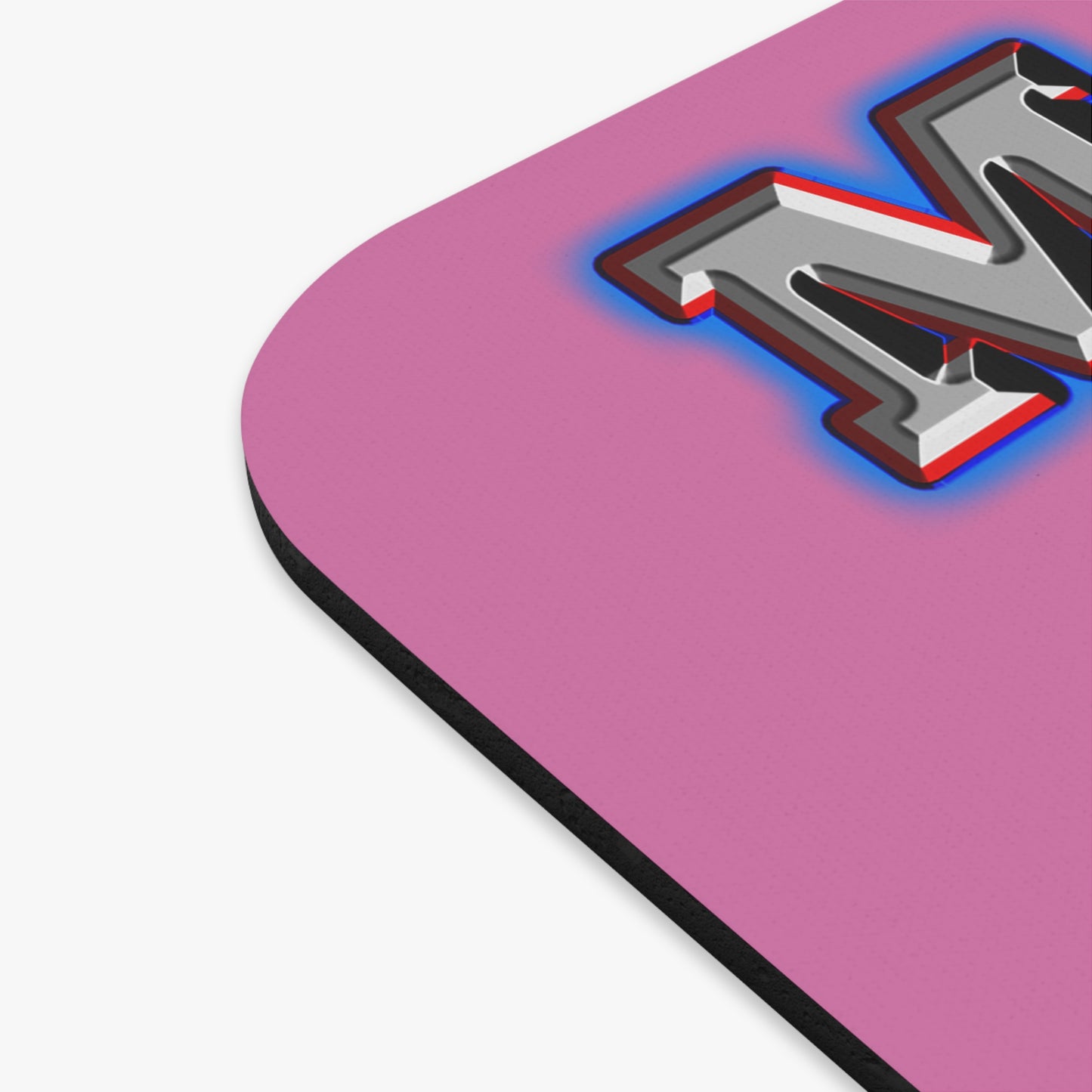 em cee squared - Mouse Pad (Rectangle) (light pink)
