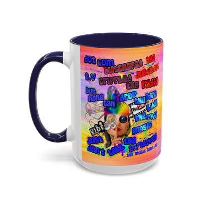 drop the beat - Accent Mug (color blur)