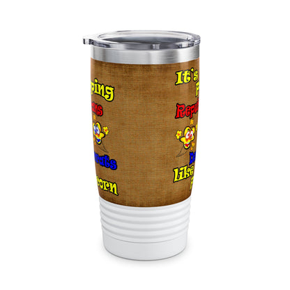 popping like popcorn - Ringneck Tumbler, 20oz (brown papyrus)